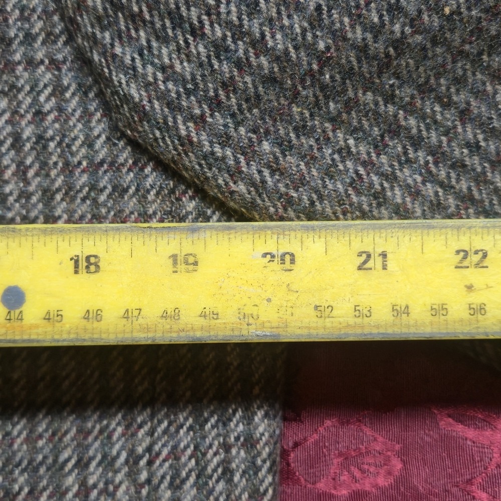 Vintage Bagir Men's Sport Coat Blazer 46 EU 36 US Brown Wool Tweed Poltex Chile - Picture 10 of 16